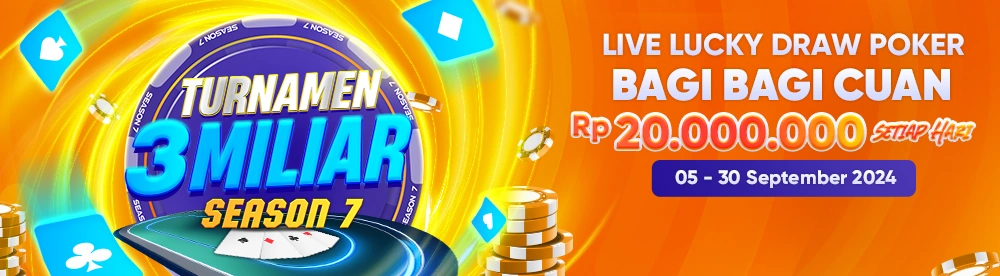 LIVE LUCKY DRAW POKER SESI 7